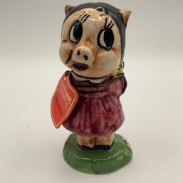 Vintage Petunia Pig Warner Bros Carosello Decanter From Italy