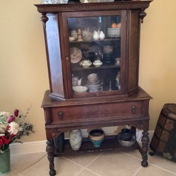 ANTIQUE Jacobean China Cabinet, Lammerts, St Louis