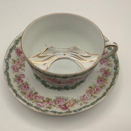 Antique Imperial Crown China Mustache Cup