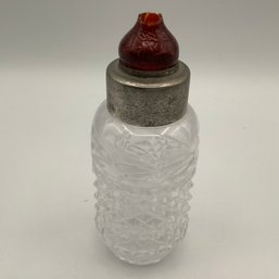 Vintage Cut Glass Baby Bottle