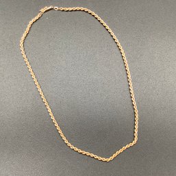 18 Inch 14K Gold Rope Chain Necklace