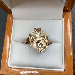 14K Gold Filigree Design Ring