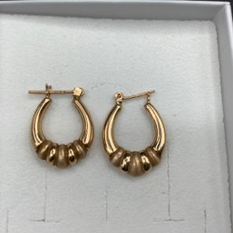 14K Gold Hoop Earrings