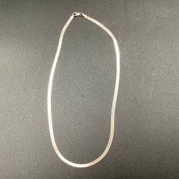 .925 Sterling Silver Herringbone Necklace