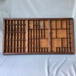 Original Antique The Hamilton Co New Departure Patented Wood Type Setting Tray