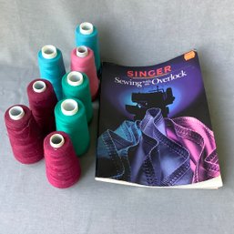 Singer Sewing With Overlock Book And Thread