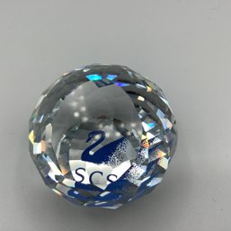 Swarovski Crystal Logo Paperweight