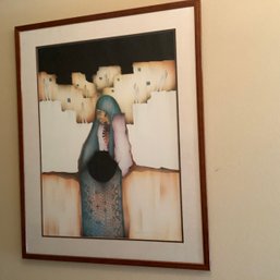 Amado M. Pena Jr. Framed Art, 1987 Pencil Signed