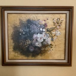 Floral Original Signed Painting On Canvas