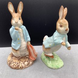 Royal Albert England Peter Rabbit And Peter And The Red Pocket Handkerchief