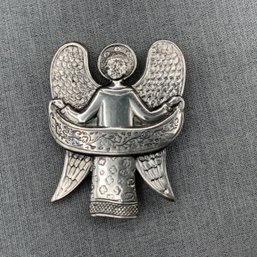 Sterling Silver Angel Pin / Brooch, Signed MFA, Museum Of Fine Arts Boston, Sterling