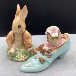 Beatrix Potter The Old Woman Who Lived In A Shoe , 1959 And Benjamin Bunny Sat On A Bank, 1983 England