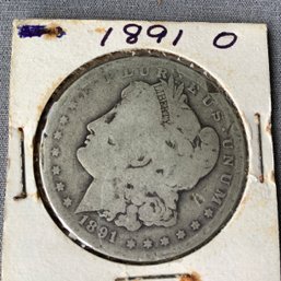 1891 O Morgan Silver Dollar Coin