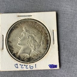 1922 D Peace Silver Dollar