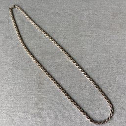 Heavy Long 26 Inch Rope Chain Necklace .925 Sterling Silver