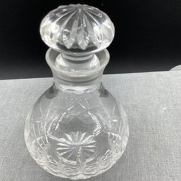 Cut Glass Perfume Bottle With Stopper