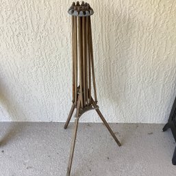 Antique Clothes Drying Rack, Tripod With All Rods, Amazing Condition