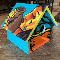 Designed By The Director Of Youth Ministries Hand Made And Painted Birdhouse