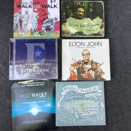 CDs Including 2 Signed Cases By Antoine Knight And Andrew Adkins. Also Elton John 3 CDs And Mile Twelve
