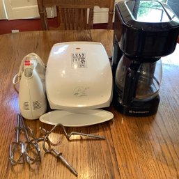 Lean Mean Grilling Machine, Hand Blender, Coffee Maker