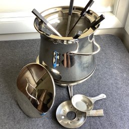 Bodum Designed By C. Jorgensen Modern Italian Fondue Pot With 6 Dice Forks