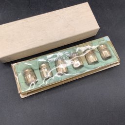 Set Of 6 S/p Shakers Sterling Silver In Package