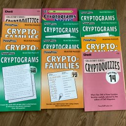 Crack The Code With These New Cryptograms And Cryptoquizzes Books 12 Books In All