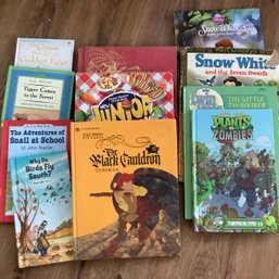 11 Children's Books- Tigger, The Black Cauldron, Snow White, Jr. Cookbook, Snail At School And More