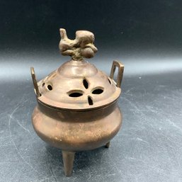 Vintage Brass Censer On Tripod Legs