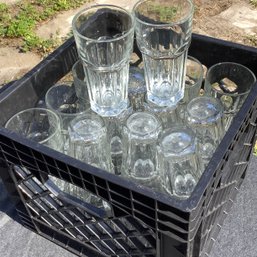 Crate Of 30 Glasses, Libbey Duratuff