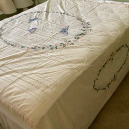 Hand Embroidered Bedspread, Queen Size