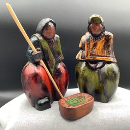 Native American Hand Carved Nativity Set