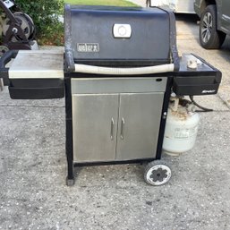 Weber Gas Grill With Propane Tank, Dual Burner