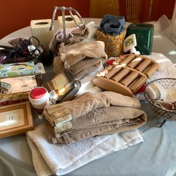 Towels And Tissues Lot, Foot Massager, Towels And More