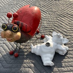 Lady Bug And Lazy Watering Pig
