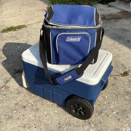 Rolling Cooler And Cold Bag