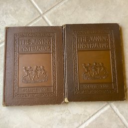 The Junior Instructors Volumes 1 & 2, Dated 1918, Antique Books On Parenting