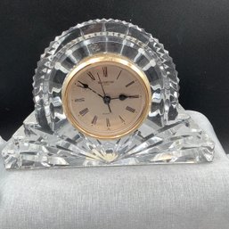 Waterford Crystal Clock, Working And Signed