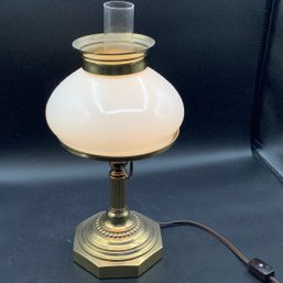 Petite Boudoir Lamp Resembles Old Oil Lamp