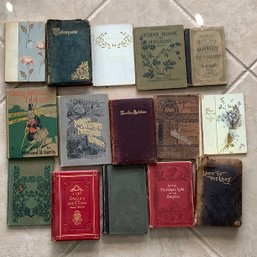 15 Antique Books Most Dating From 1860-1890s, One Dated The Year Massachusetts Became A State (1788)