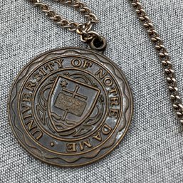 University Of Notre Dame Medallion On Chain.