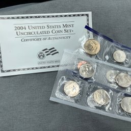 2004 US Mint Uncirculated Coin Sets With COA