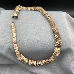 Native American Heishi Shell Necklace, Over 20 Inches Long