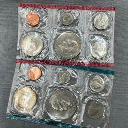 1980 US Mint Coin Sets, Both D And P Mint, Uncirculated.