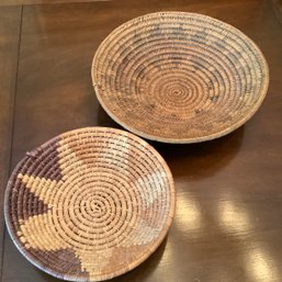 2 Authentic Native American Baskets, One Navajo Ceremonial Basket