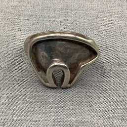 Sterling Silver Fetish Bear Ring, Signed AZ.
