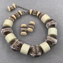 Super Chunky Stylish Necklace With Matching Earrings