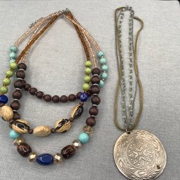 2 Multi-strand Necklaces