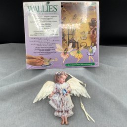 Unopened Wallies, Wallpaper Fairy Cut Outs And First Issue Numbered Dona Gelsinger Angel Ornament