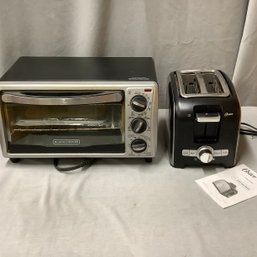 Black And Decker Toaster Oven And Oster 2 Slice Toaster